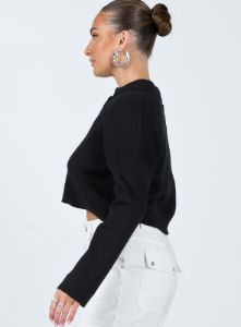 Siobhan Sweater Black sold by Princess Polly