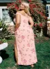 Emmeline Off The Shoulder Maxi Dress Pink Floral Curve sold by Princess Polly