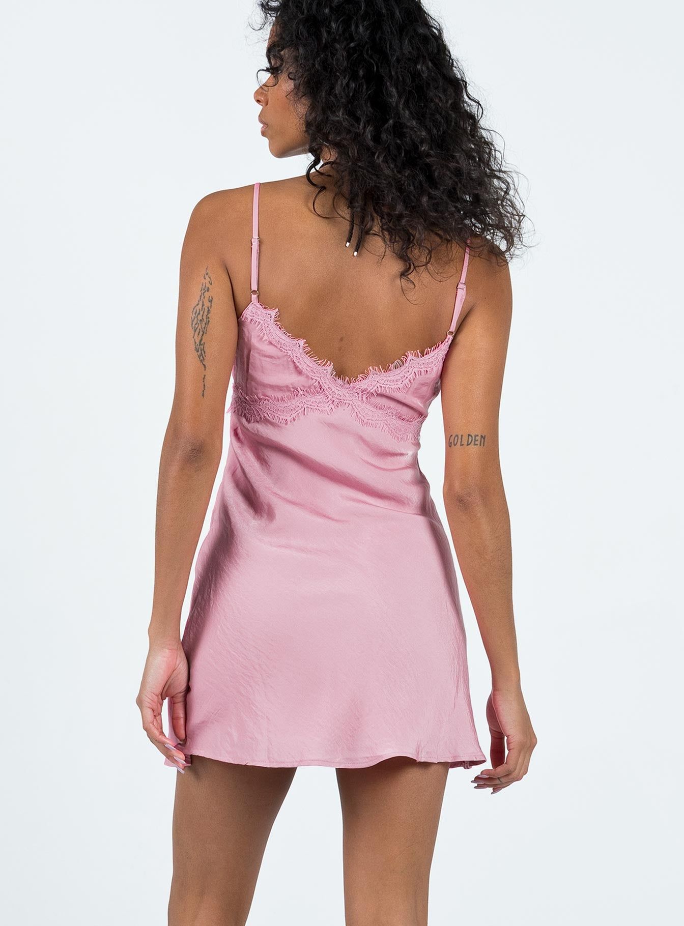 Trysha Mini Dress Pink sold by Princess Polly product image thumbnail 4