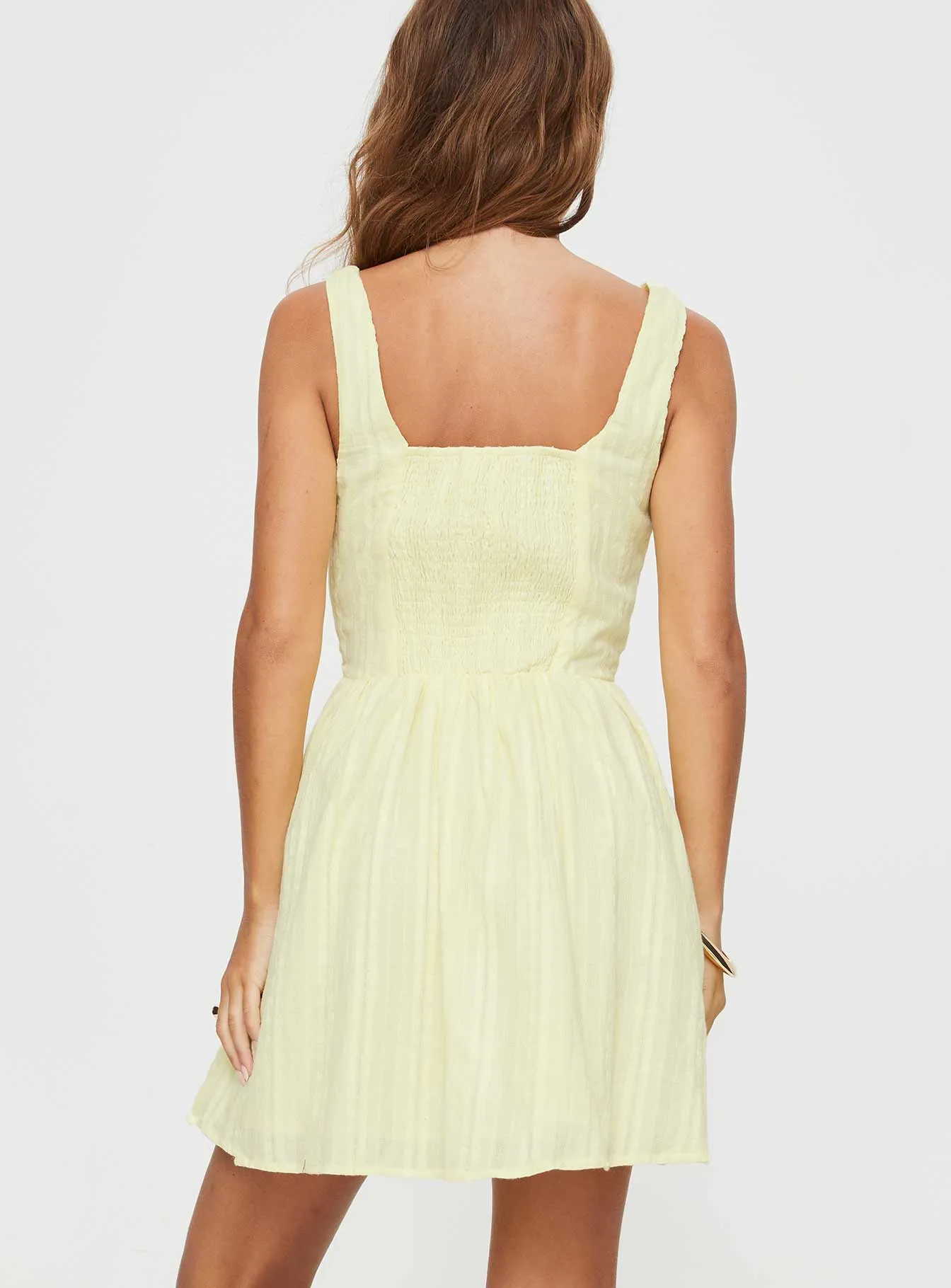 Lorinda Mini Dress Yellow Petite sold by Princess Polly product image thumbnail 5
