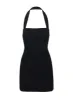 Haltshell Mini Dress Black sold by Princess Polly