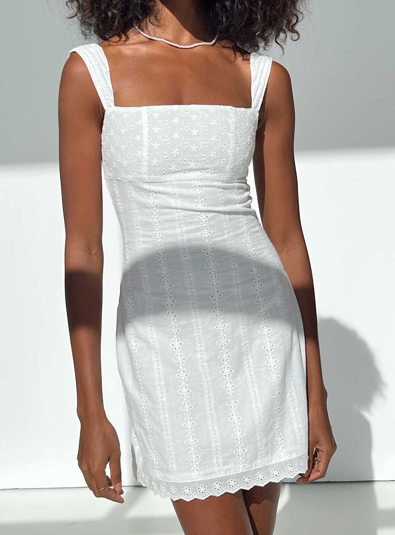 Allegro Mini Dress White sold by Princess Polly product image thumbnail 4