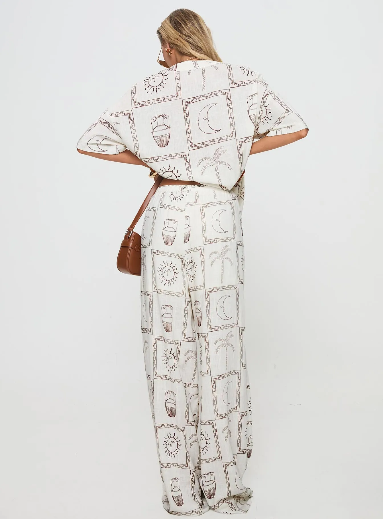 Sun Dream Pants Cream / Multi sold by Princess Polly product image thumbnail 5