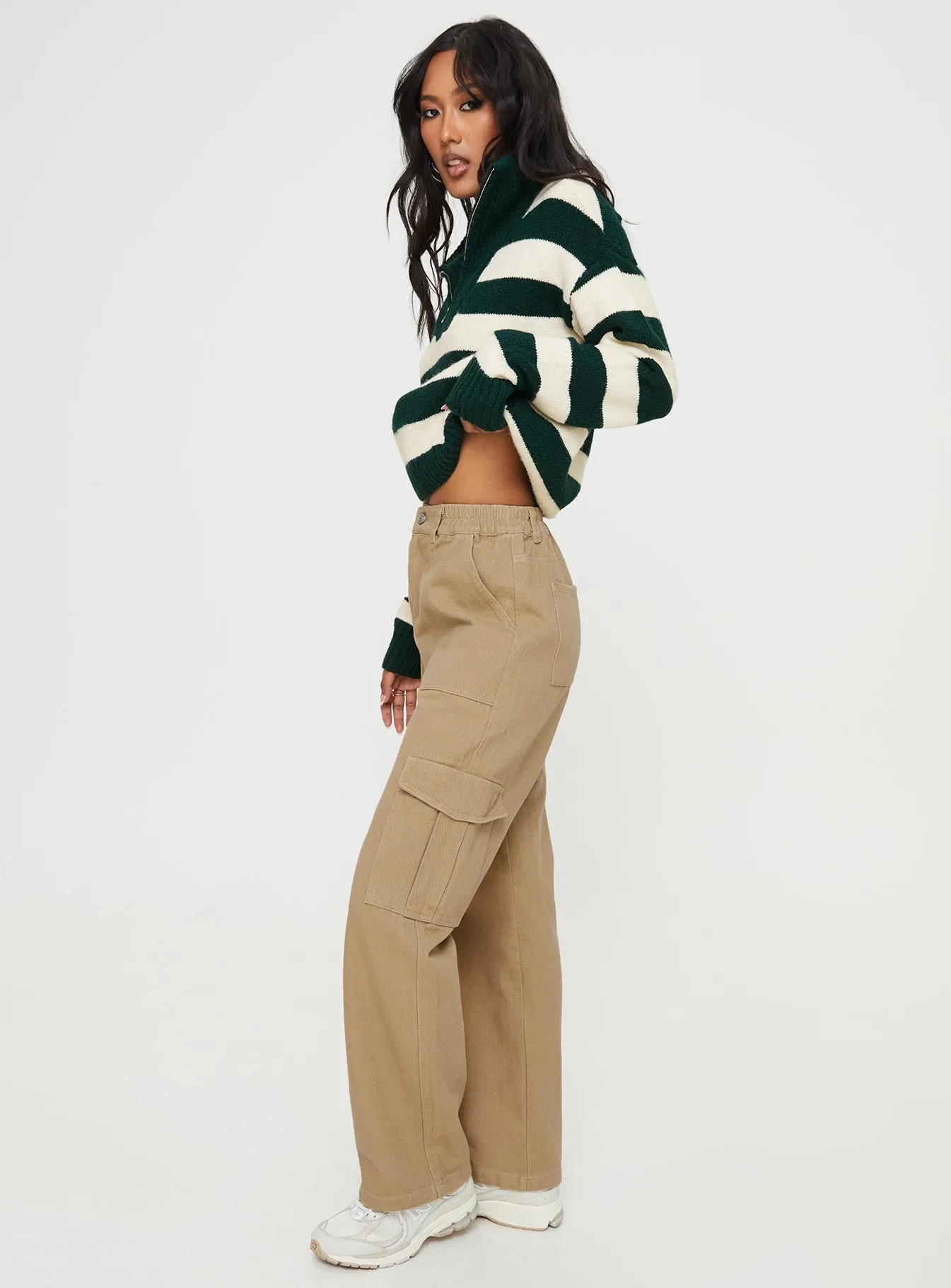 Pawley Cargo Pants Beige sold by Princess Polly product image thumbnail 4
