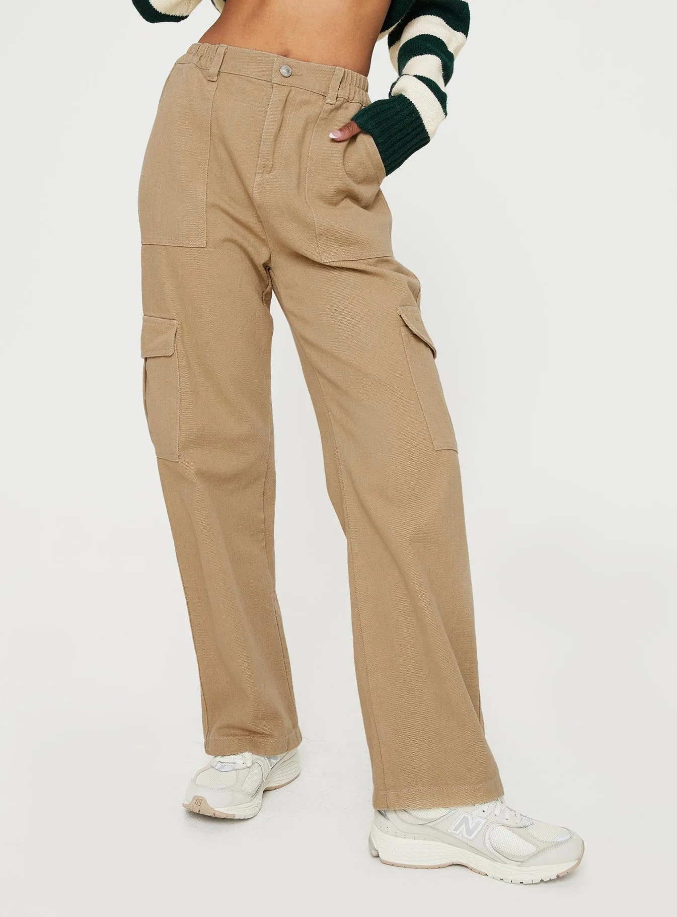 Pawley Cargo Pants Beige sold by Princess Polly product image thumbnail 2