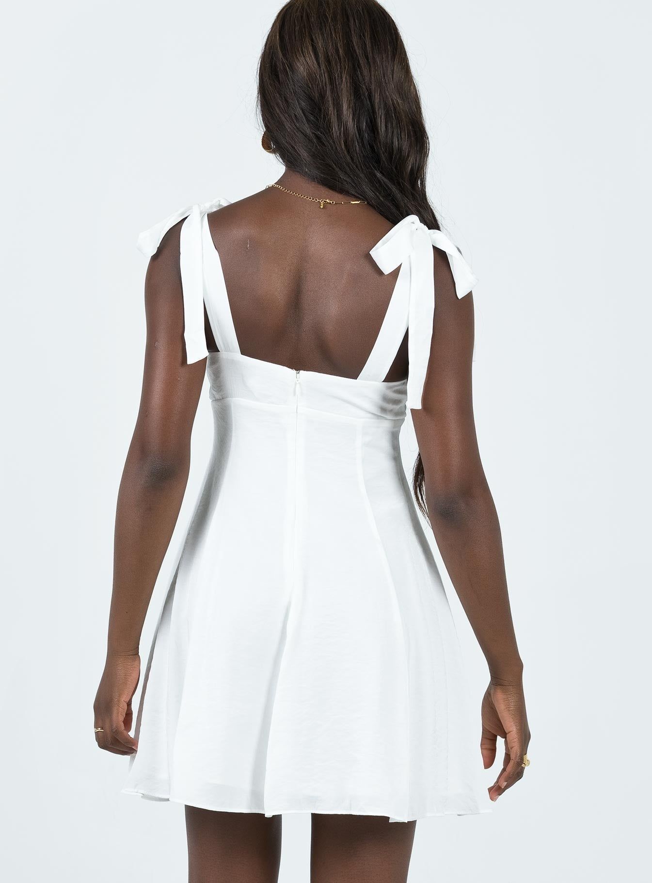 Kinley Mini Dress White sold by Princess Polly product image thumbnail 5