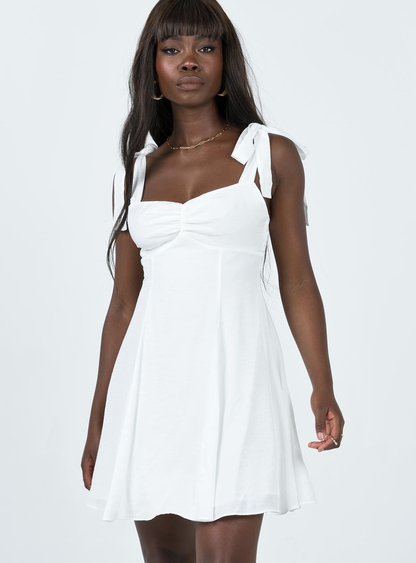 Kinley Mini Dress White sold by Princess Polly product image thumbnail 2