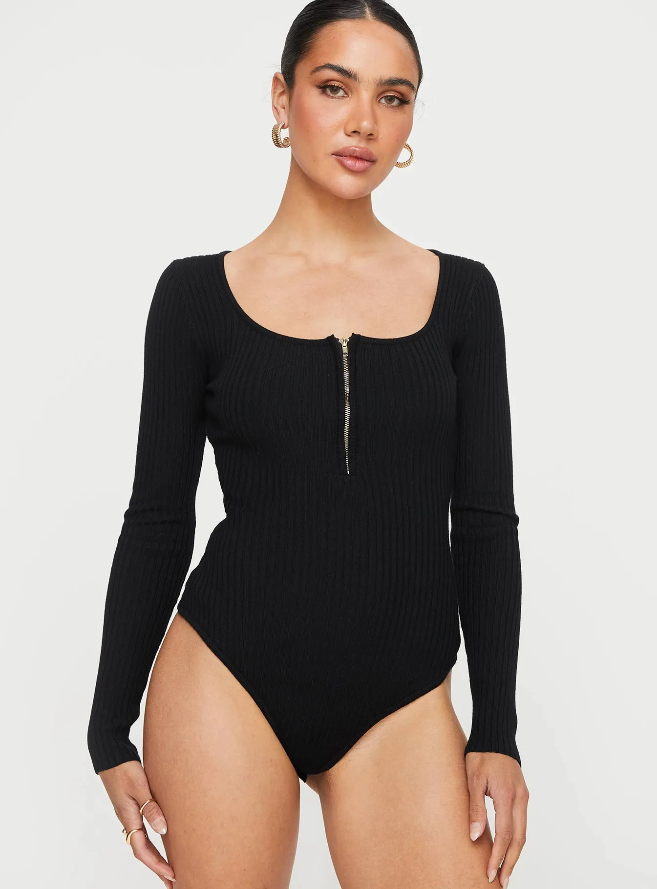 Zuma Long Sleeve Bodysuit Black sold by Princess Polly product image thumbnail 5