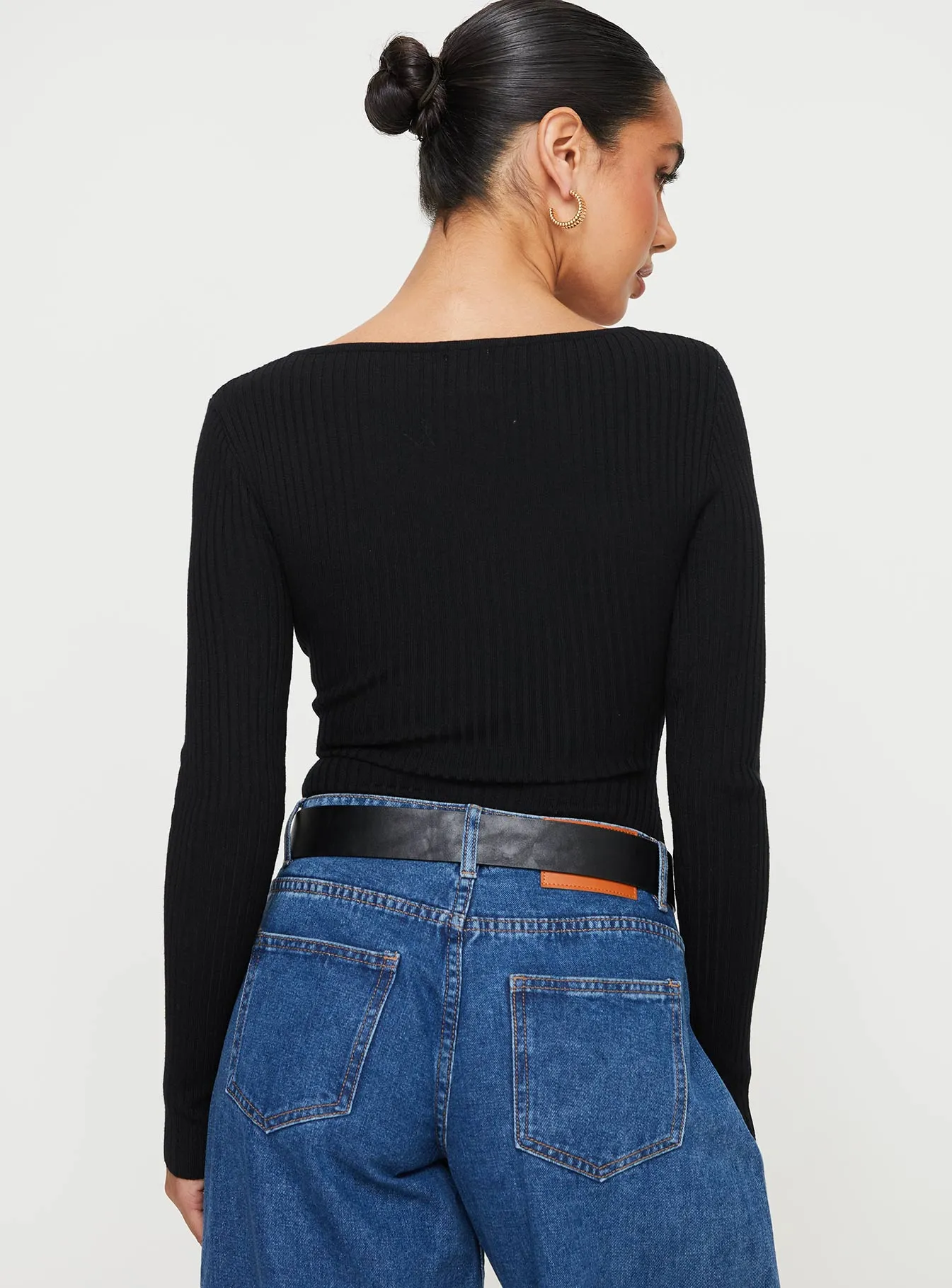 Zuma Long Sleeve Bodysuit Black sold by Princess Polly product image thumbnail 4