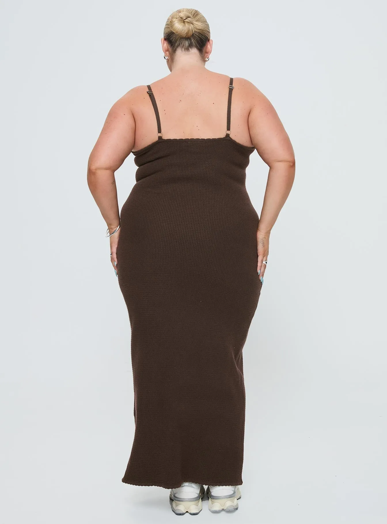 Kattan Maxi Dress Chocolate Curve sold by Princess Polly product image thumbnail 5