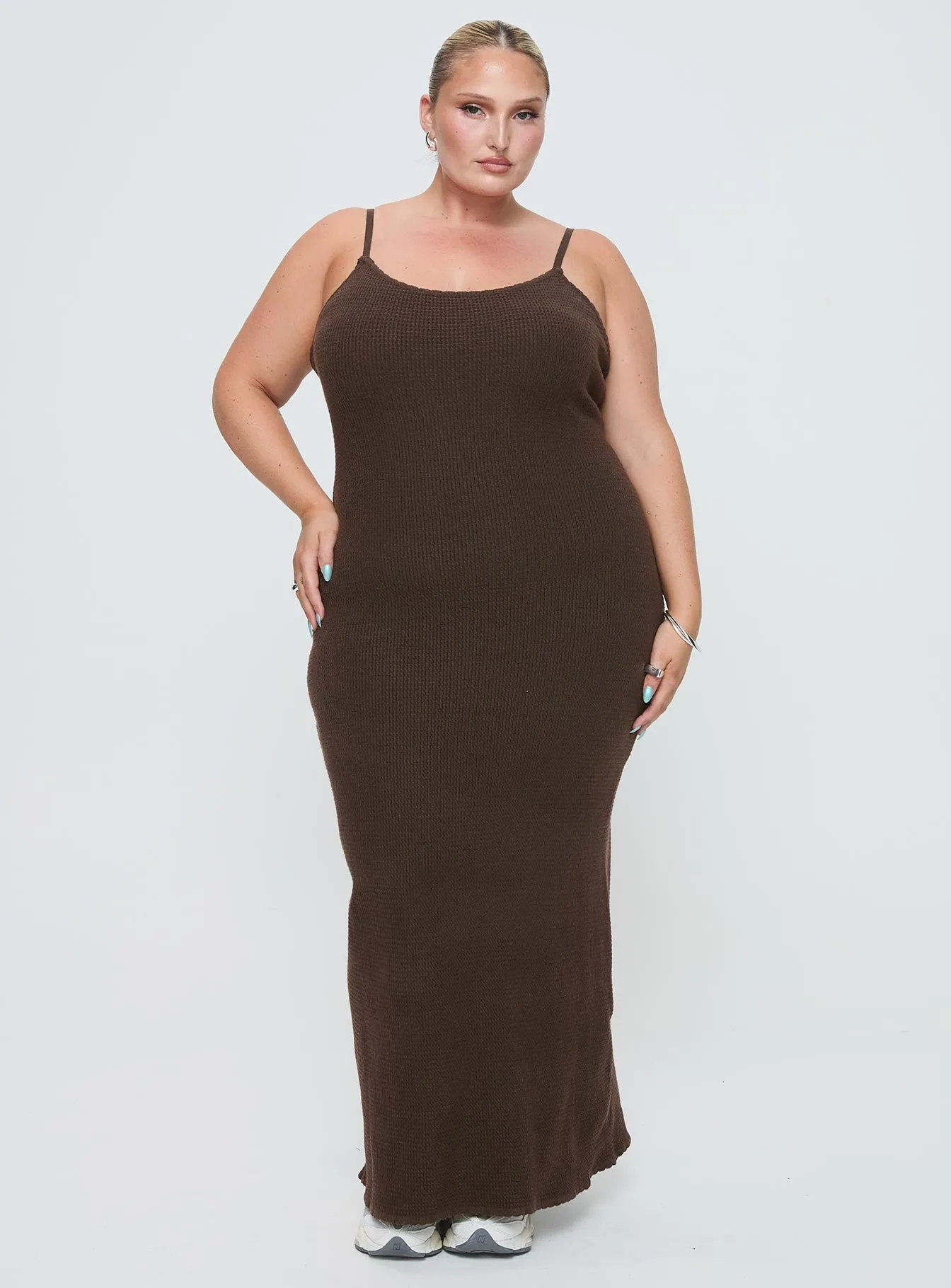 Kattan Maxi Dress Chocolate Curve sold by Princess Polly product image thumbnail 2