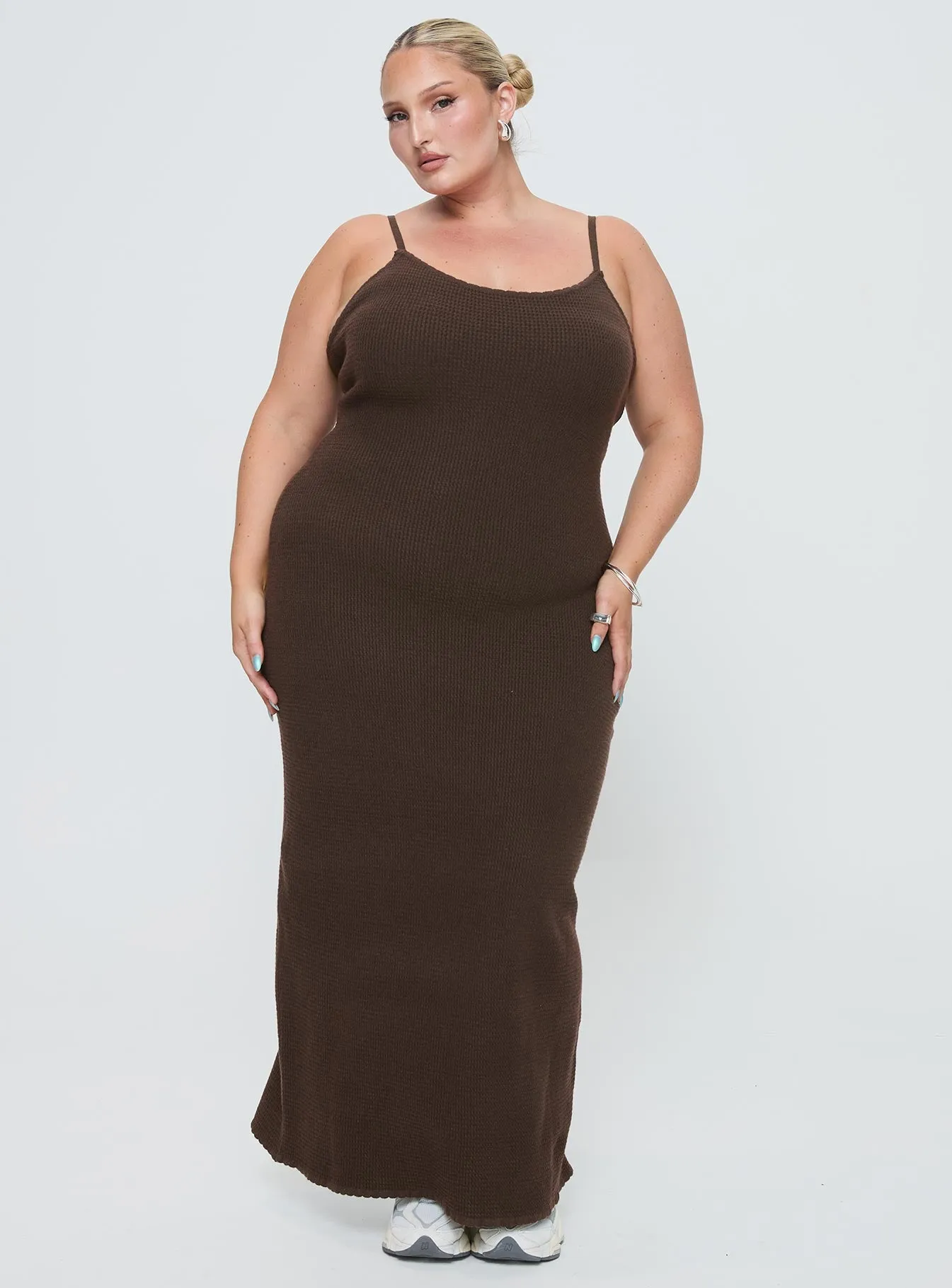 Kattan Maxi Dress Chocolate Curve sold by Princess Polly product image thumbnail 3