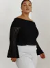 Sorrel Off The Shoulder Top Black Curve sold by Princess Polly