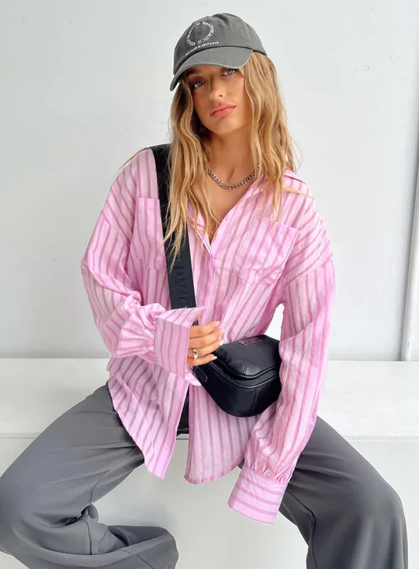 Swindon Shirt Pink sold by Princess Polly