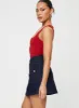 Mirrow Denim Mini Skirt Dark Wash sold by Princess Polly
