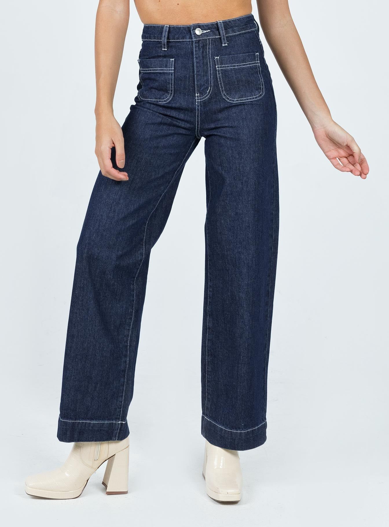 Pioneer Straight Leg Jeans Denim sold by Princess Polly product image thumbnail 2