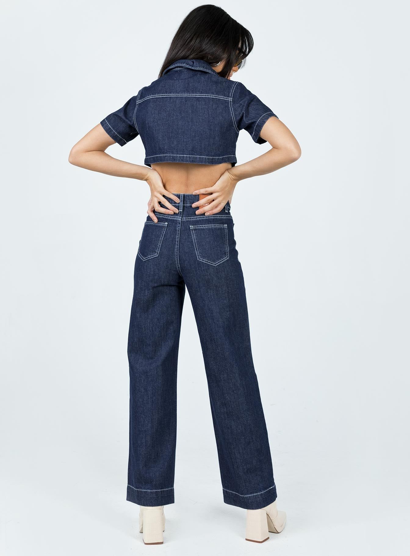 Pioneer Straight Leg Jeans Denim sold by Princess Polly product image thumbnail 5
