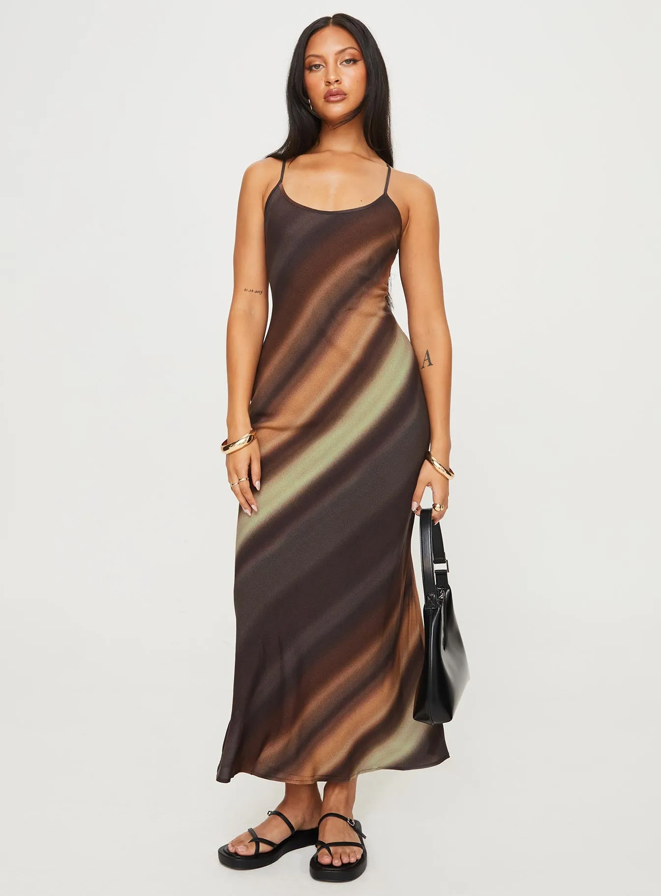 Otillie Maxi Dress Brown Multi sold by Princess Polly product image thumbnail 3