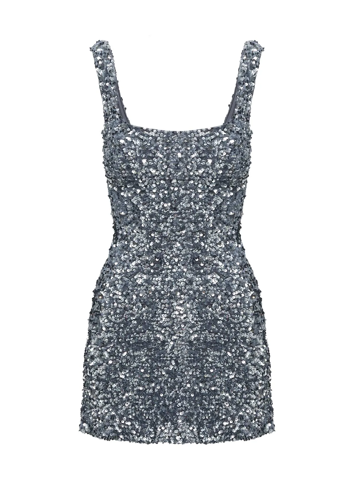 Miss Me Sequin Mini Dress Silver sold by Princess Polly product image thumbnail 5