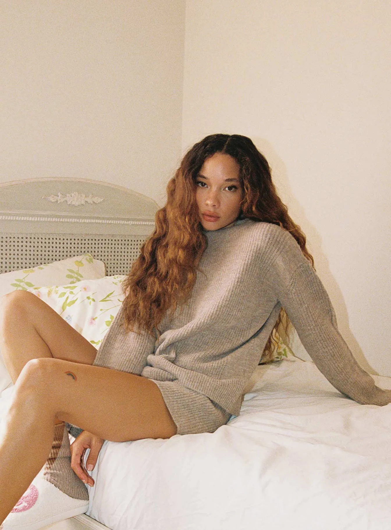 Kincaid Ribbed Mock Neck Sweater Brown sold by Princess Polly product image thumbnail 3