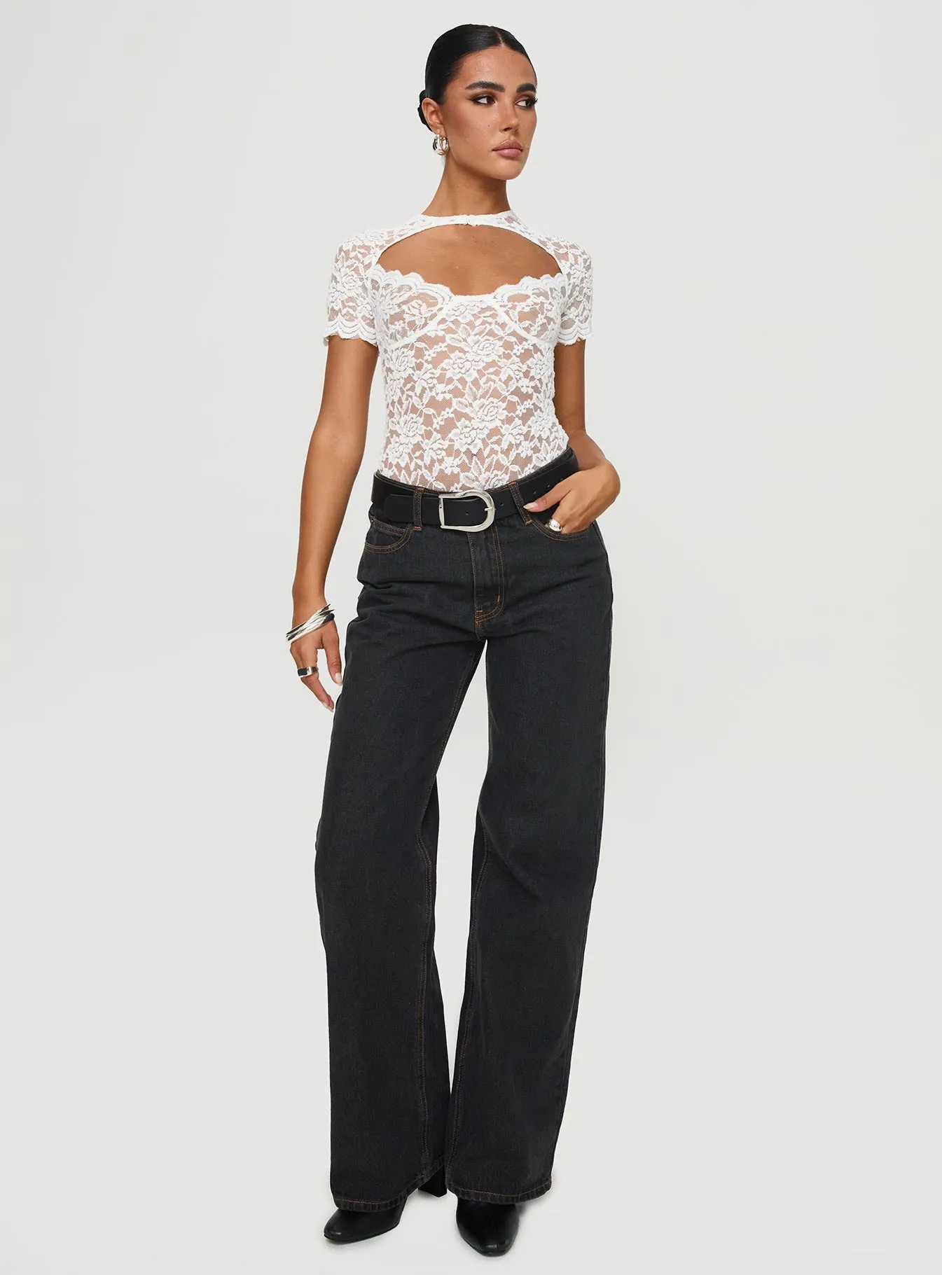 Giallo Bodysuit White sold by Princess Polly product image thumbnail 3