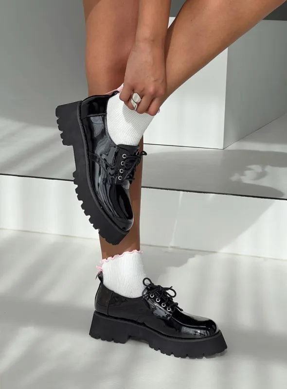 Louisa Flats Black sold by Princess Polly