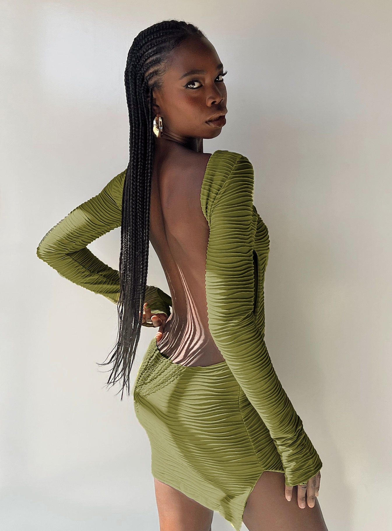 Ignite Mini Dress Green sold by Princess Polly