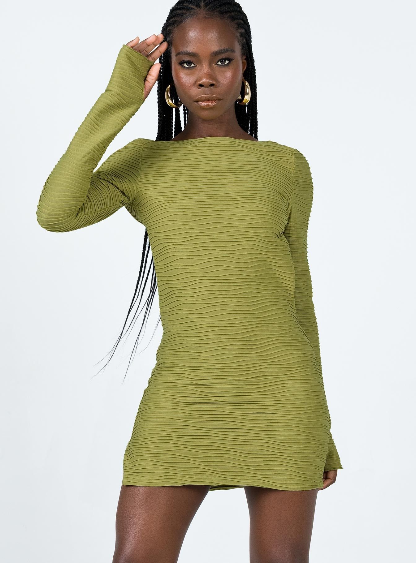 Ignite Mini Dress Green sold by Princess Polly product image thumbnail 2