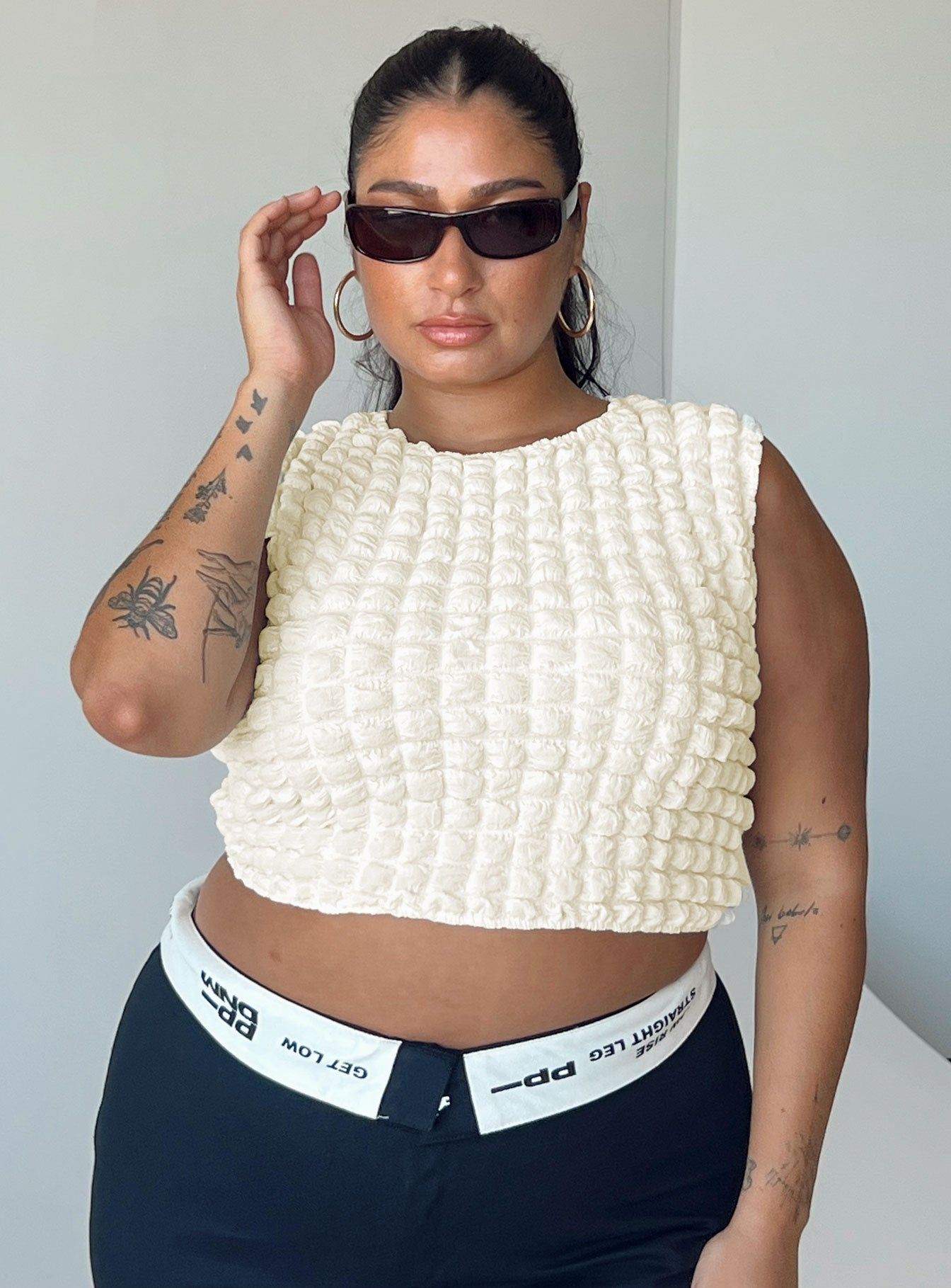 Kendrick Top Cream Curve sold by Princess Polly product image thumbnail 2