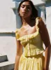 Isadoria Frill Top Yellow sold by Princess Polly