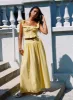 Isadoria Frill Top Yellow sold by Princess Polly