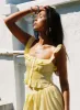 Isadoria Frill Top Yellow sold by Princess Polly