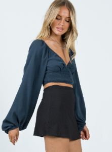 Buddy Mini Skirt Black sold by Princess Polly