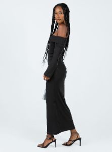 Maida Maxi Dress Black sold by Princess Polly