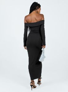 Maida Maxi Dress Black sold by Princess Polly