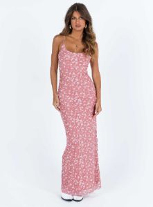 Knox Maxi Dress Pink Floral sold by Princess Polly