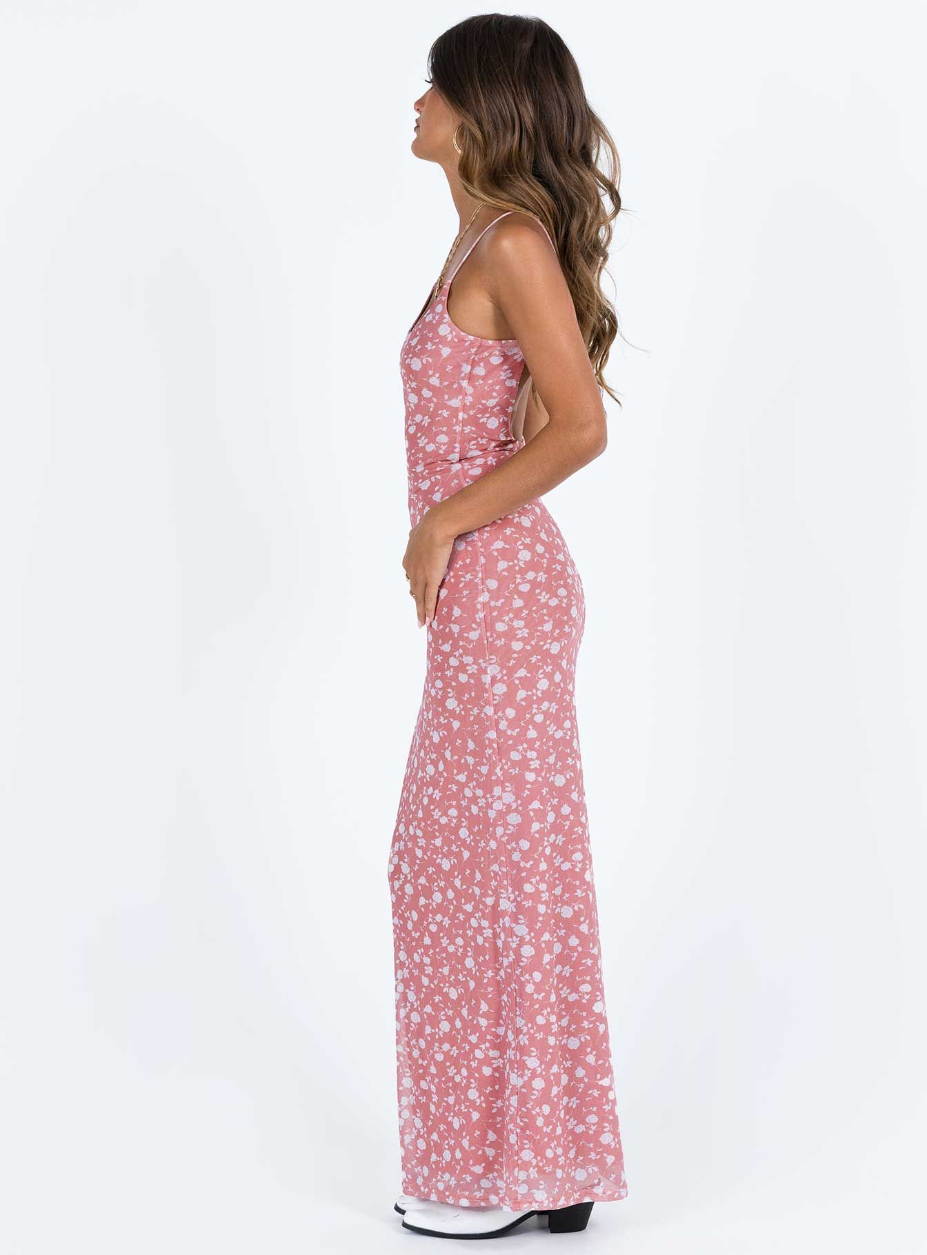 Knox Maxi Dress Pink Floral sold by Princess Polly product image thumbnail 4