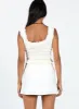 Selby Mini Skirt White Tall sold by Princess Polly