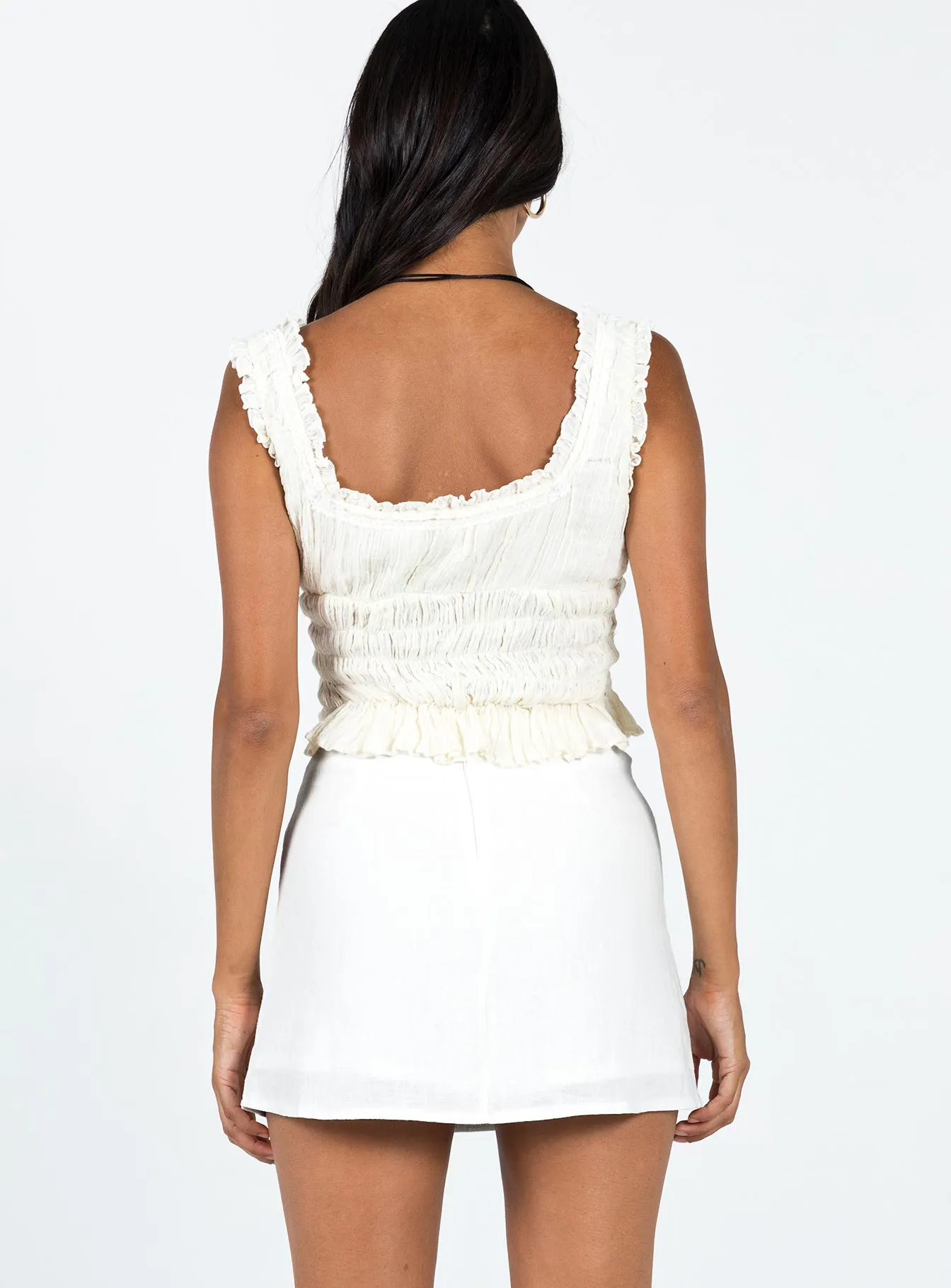 Selby Mini Skirt White Tall sold by Princess Polly product image thumbnail 5