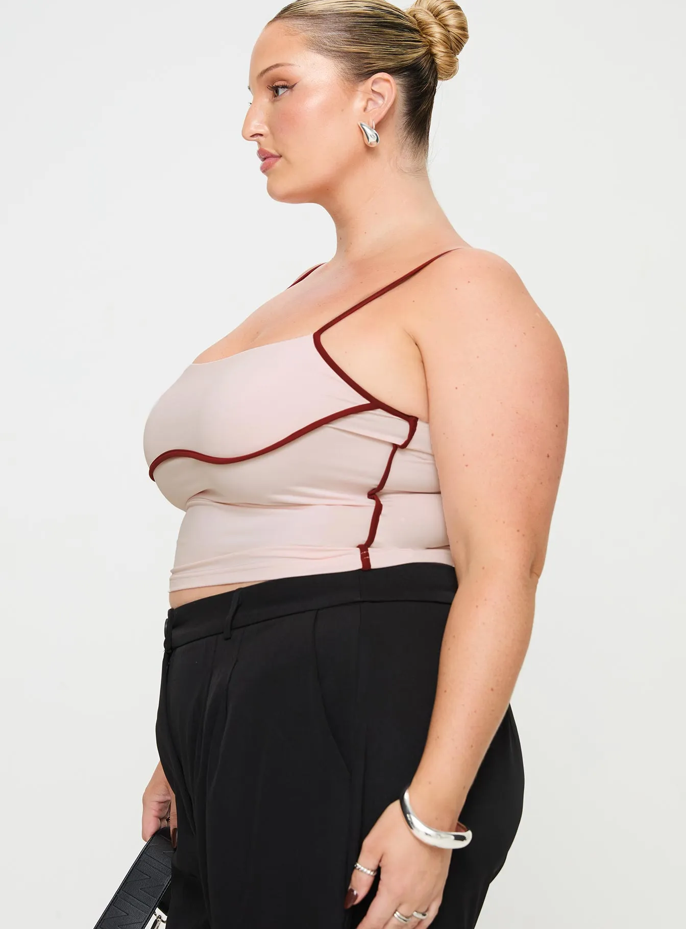 Maidenwell Contrast Top Pink Curve sold by Princess Polly product image thumbnail 4