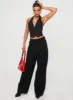 Je Suis Halter Top Onyx sold by Princess Polly