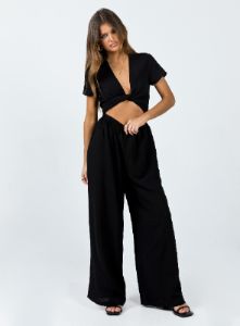 Ragner Jumpsuit Black sold by Princess Polly