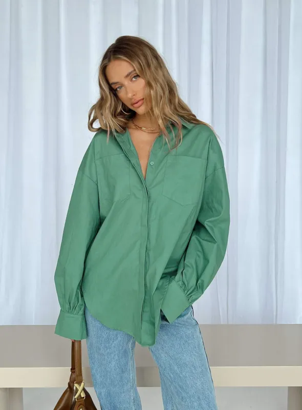 Lindford Shirt Green sold by Princess Polly