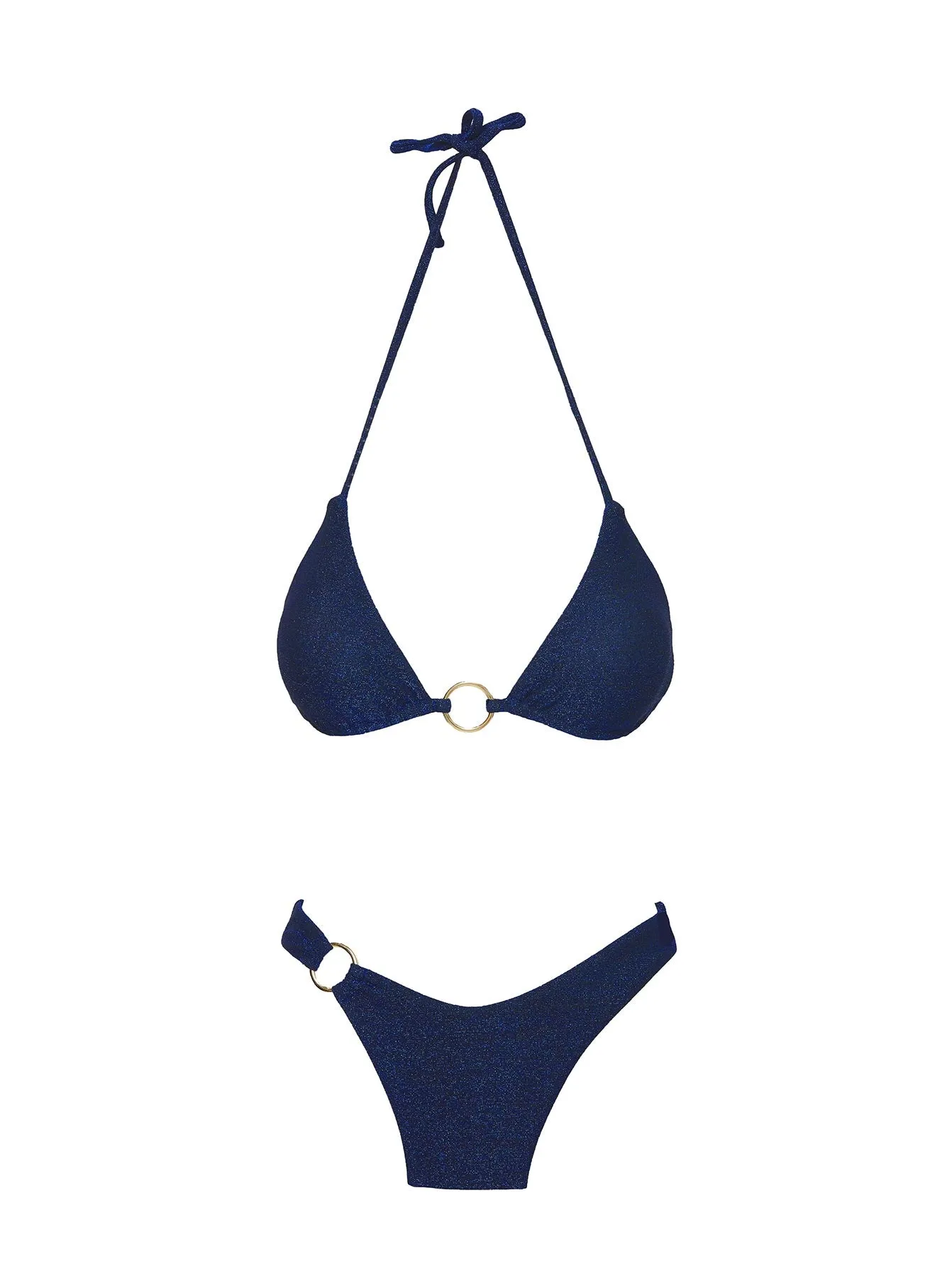 Layla High Cut Cheeky Bikini Bottoms Navy sold by Princess Polly product image thumbnail 5