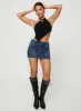 Faya Low Rise Mini Denim Skirt Vintage Dark Wash Tall sold by Princess Polly
