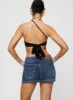 Faya Low Rise Mini Denim Skirt Vintage Dark Wash Tall sold by Princess Polly
