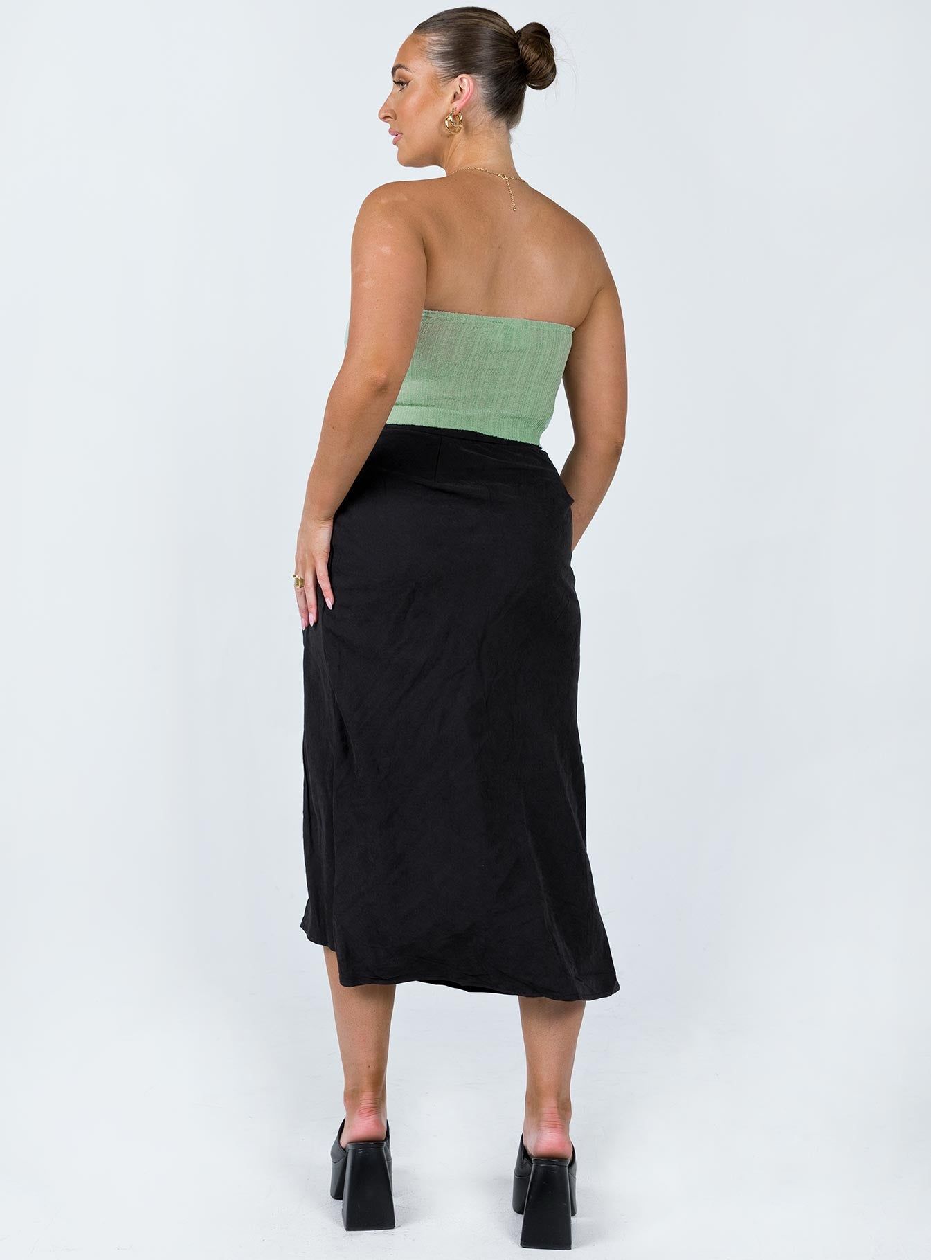 Mabel Midi Skirt Black sold by Princess Polly product image thumbnail 5