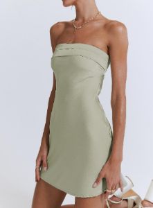 Phillipa Mini Dress Sage sold by Princess Polly