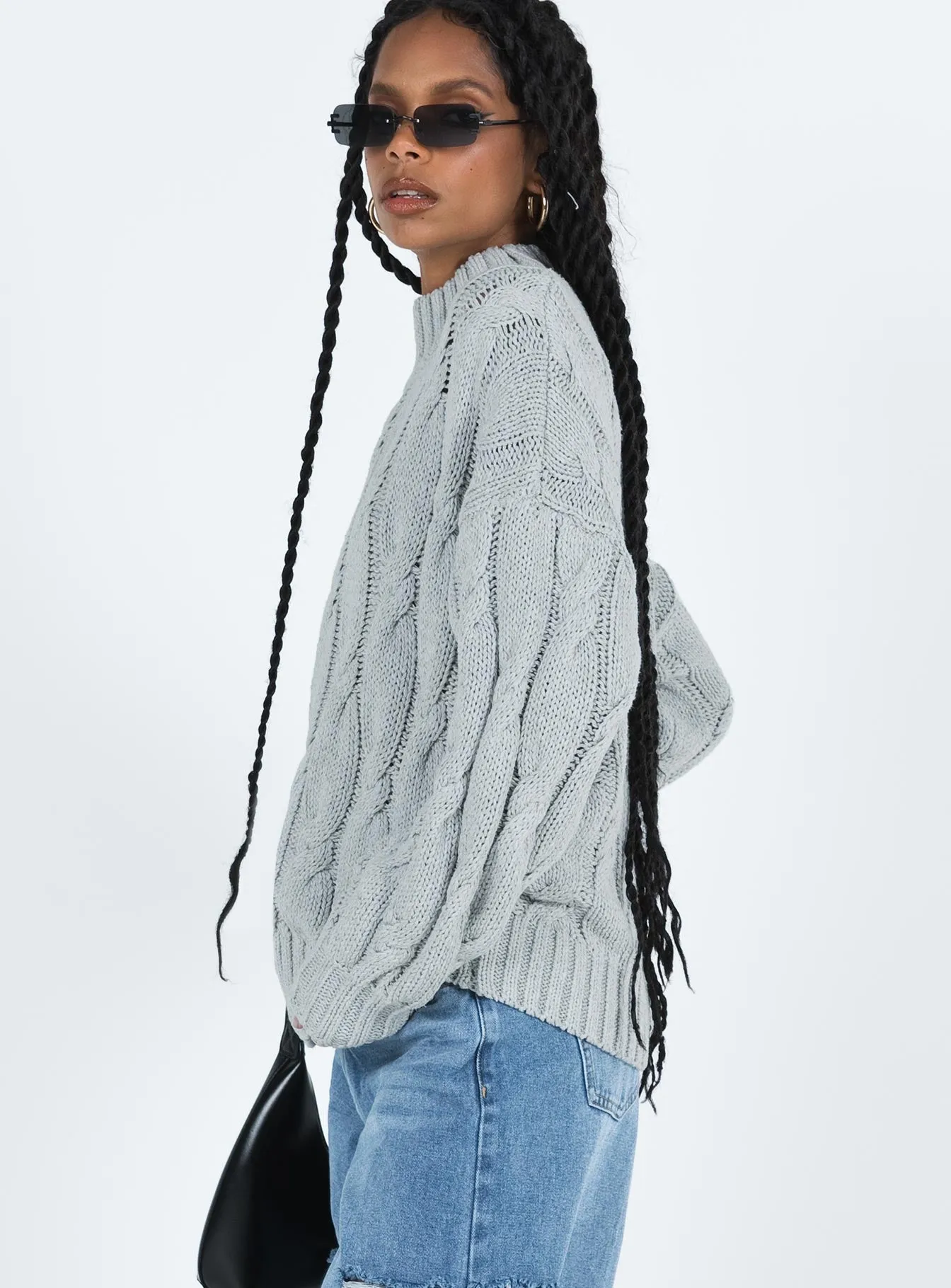 Jendi Sweater Grey sold by Princess Polly product image thumbnail 4