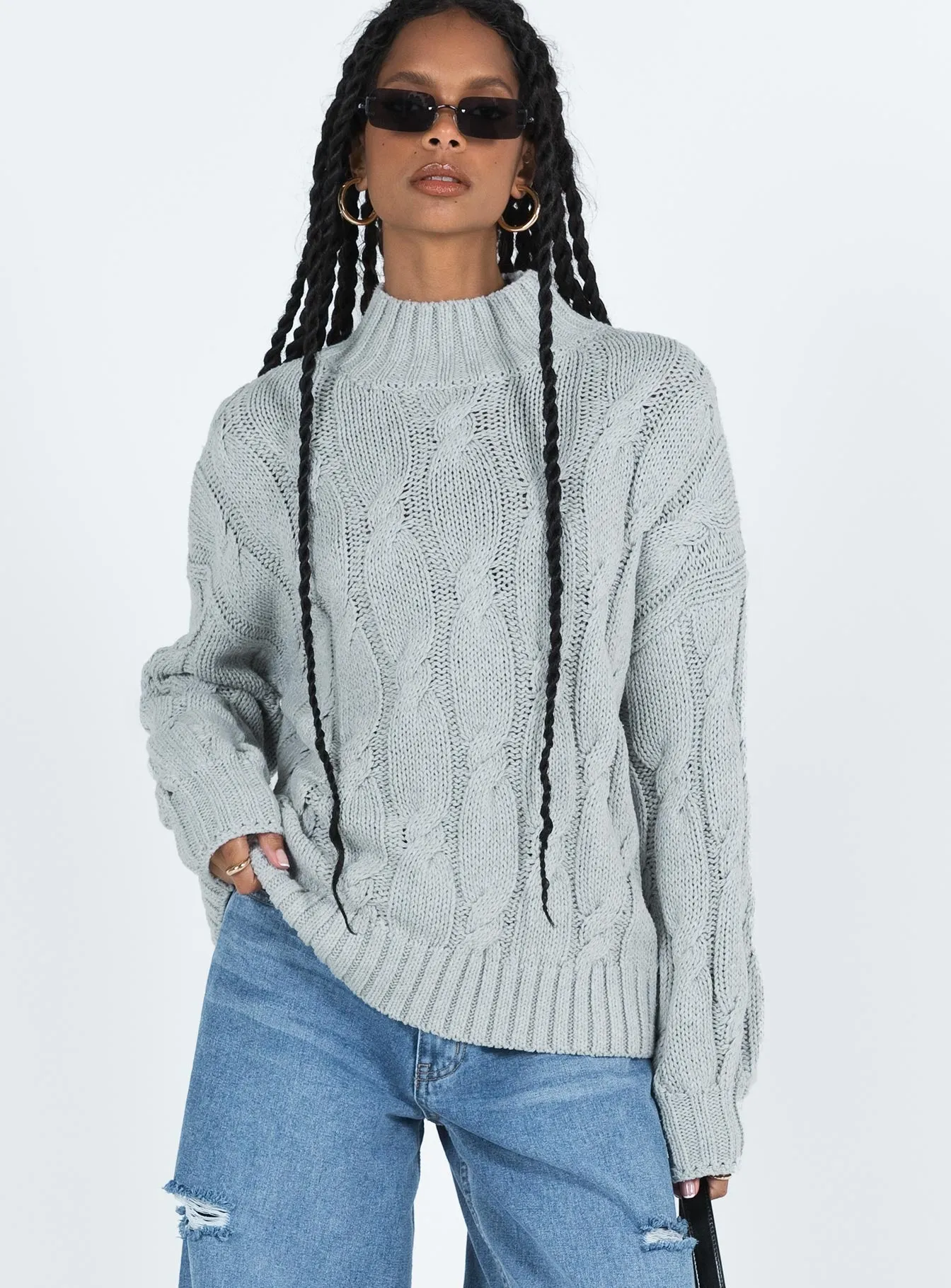 Jendi Sweater Grey sold by Princess Polly product image thumbnail 2